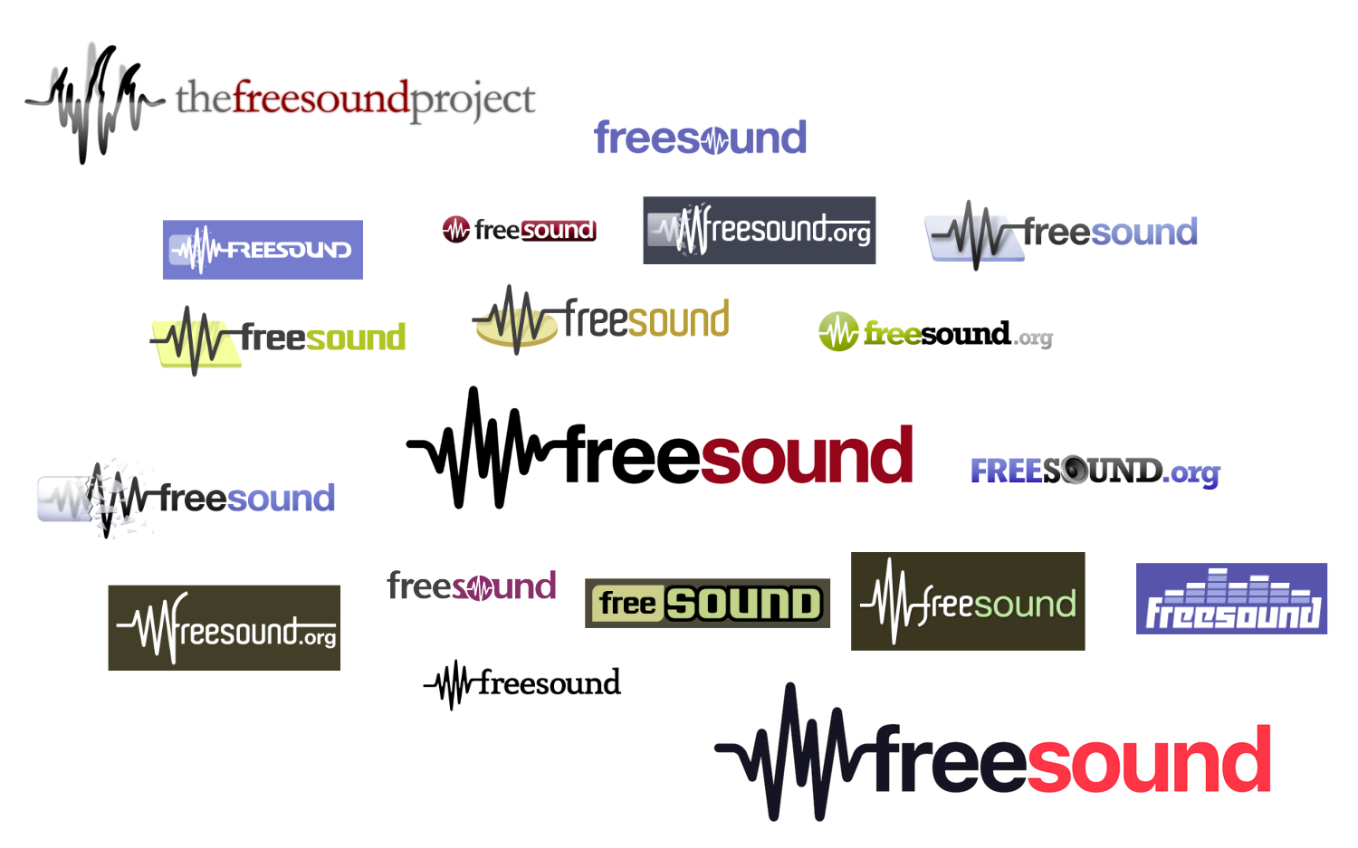 Freesound org. Freesound Live. Freesound logo.
